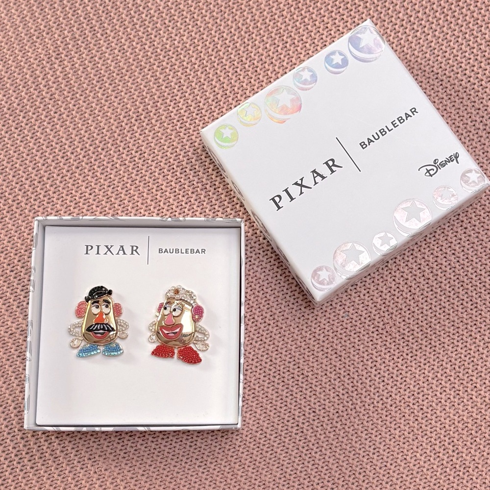BaubleBar Pixar Earrings Mr and Mrs Potato Head